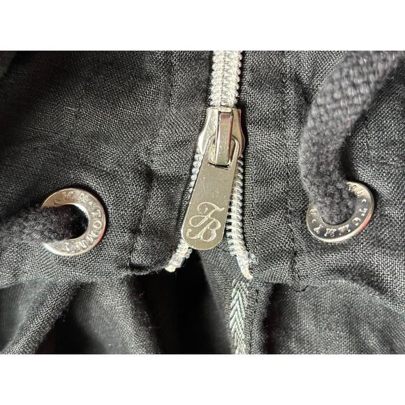 Tommy Bahama Jacket Womens XL Linen Hooded Anorak Full Zip Drawstring Pockets - Picture 8 of 10
